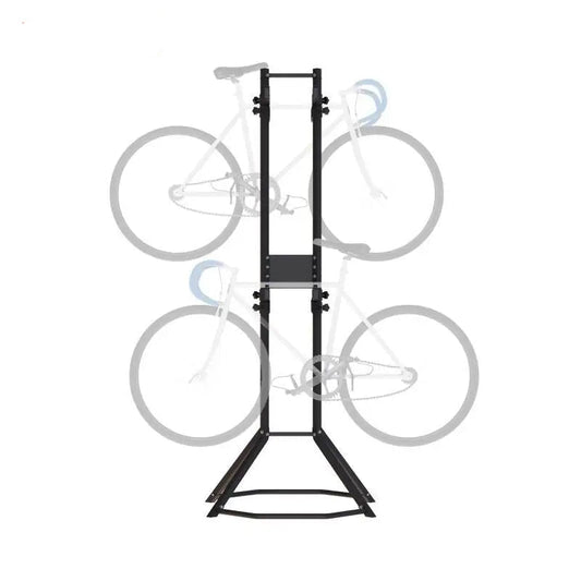 Fietsstandaard - Fiets Montagestandaard - Fietshouder - voor 4 Fietsen - Volledig Instelbare - Wandhouder - Ideaal voor MTB - Hybride Fietsen - Verticale Fietsstandaard - Houdt tot 117 kg - Zwart