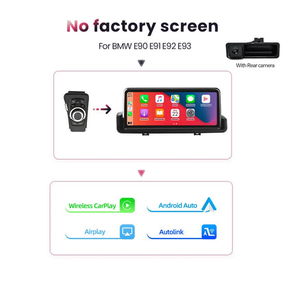 Autoradio – Car Stereo – Multimedia Systeem – Draadloze CarPlay – Android Auto – 10,25 Inch Touchscreen – Ingebouwde GPS & Bluetooth - QUORE