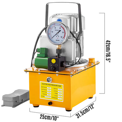 Elektrische Hydraulische Pomp – Hydraulische Pomp – Compacte Pomp – Single Acting Pomp – 750W Vermogen – 7 Liter Oliereservoir