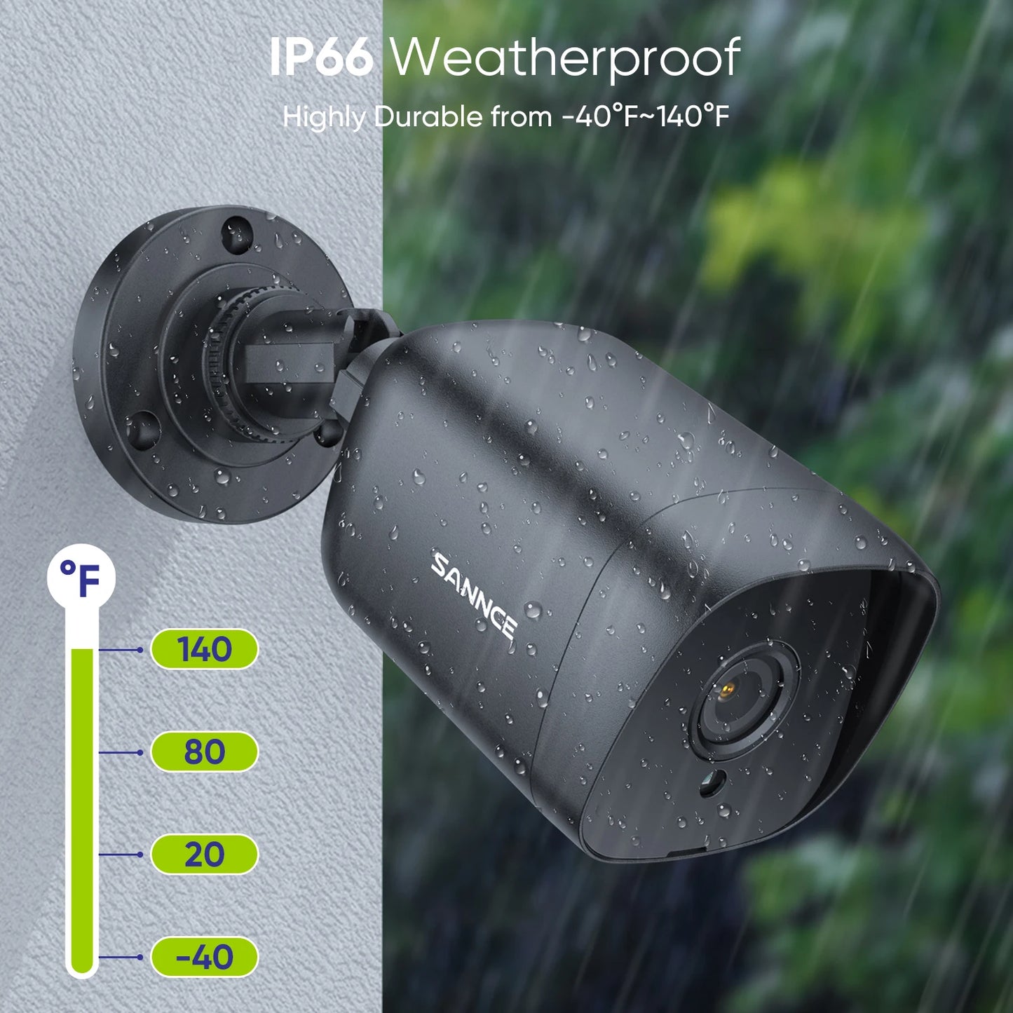 Beveiligingscamera – Camerabewaking – Buitencamera – Veiligheidscamera – CCTV Systeem – 5MP HD Resolutie – Nachtzicht Tot 30 Meter