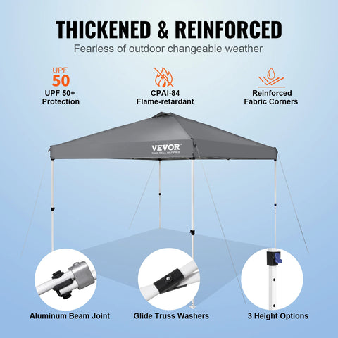 Canopy Tent - Canopy - Party Tent - Canopy Awning - Canopy - Pop Up Canopy Tent - with Portable Roll Bag and 4 Sandbags Waterproof and Sun-Proof Gazebo - 10x10ft White