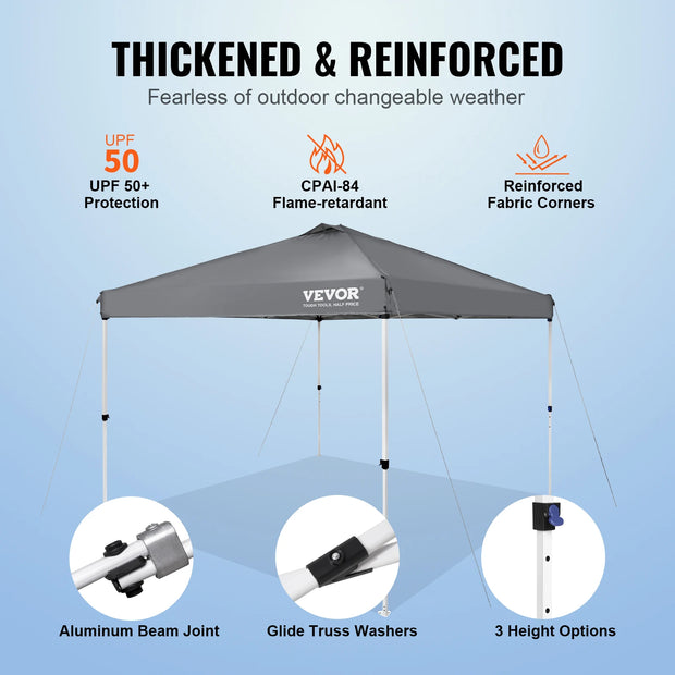 Canopy Tent - Canopy - Party Tent - Canopy Awning - Canopy - Pop Up Canopy Tent - with Portable Roll Bag and 4 Sandbags Waterproof and Sun-Proof Gazebo - 10x10ft White