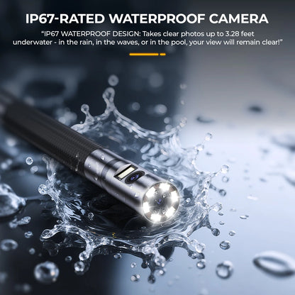 Inspectiecamera – Endoscoop – Borescoop – Inspectieapparaat – Camera – Dual Lens – 6,5mm Diameter – 4,3 inch IPS Scherm