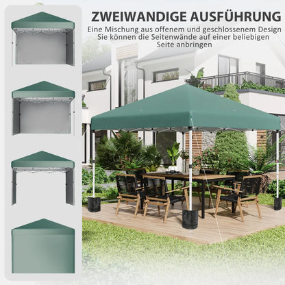 Zelt etwa 3x3m, UV -Schutz 30+, faltbare Party -Zeltgartenzelt, Camping Garden Pavilion