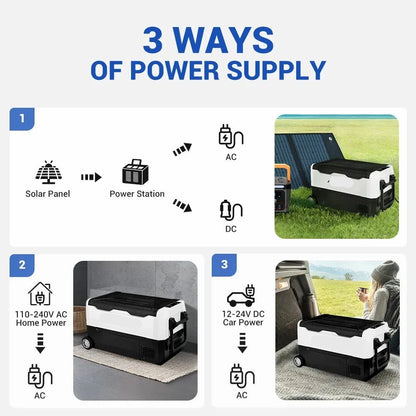 12V Koelkast – Camping Koelbox – Mobiele Koelbox – Auto Koelkast – 35 Liter – Bluetooth App Bediening – Energiezuinig En Stil
