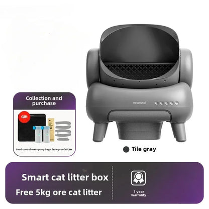 Automatische Kattenbak – Slimme Kattenbak – Zelfreinigende Kattenbak – Elektrische Kattenbak – XL Kattenbak – 11 Liter Opvangreservoir – Volledig Automatisch Schoonmaaksysteem