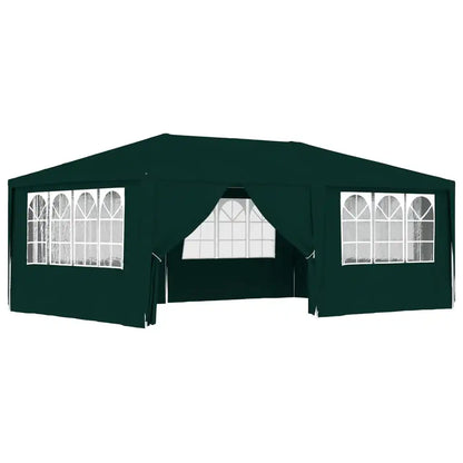 Draagbare Tent – Tuinpaviljoen – Partytent – Tuin Tent – Evenementen Tent – Overkapping – 4x4 Meter – UV-Bestendig – Roestvrij Stalen Frame - Groen