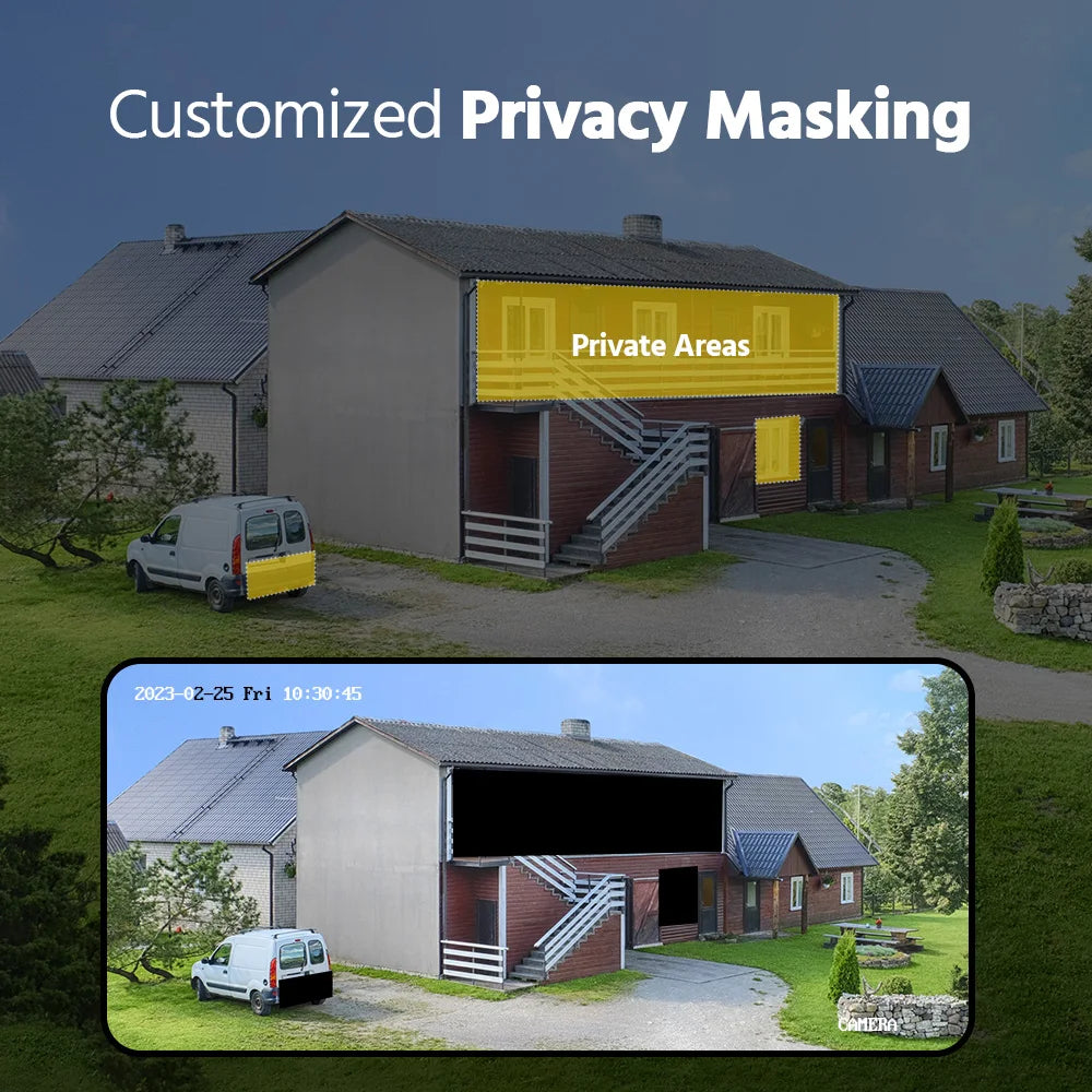 16-Kanaals Bewakingssysteem – Beveiligingscamera Set – CCTV Systeem – Surveillance Systeem – DVR Recorder – 8x 5MP Camera’s – IP67 Weerbestendig – 3K Resolutie Nachtzicht - 1TB