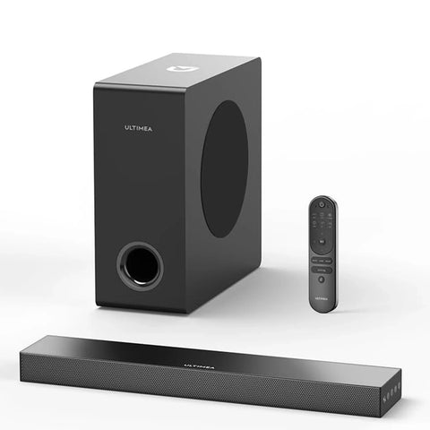 Soundbar - Soundbars - Soundbar with subwoofer - Soundbars for TV - Deep Bass Soundbar for PC Game - with HDMI ARC/Opt/AUX