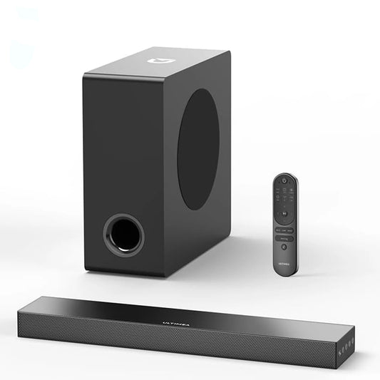 Soundbar voor TV met Subwoofer – Krachtig 160W Geluid – Bluetooth 5.3 – Slank Design – HDMI ARC / Optisch / AUX-Aansluiting