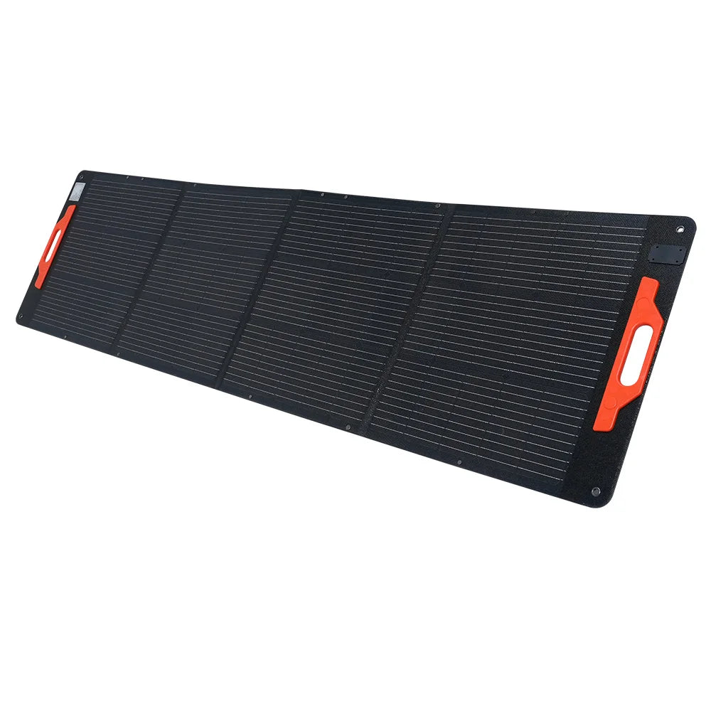 Draagbaar 200W Zonnepaneel – Opvouwbaar – Mobiel – Camping – Off-Grid – Hoog Rendement 23% – IP67 Waterdicht