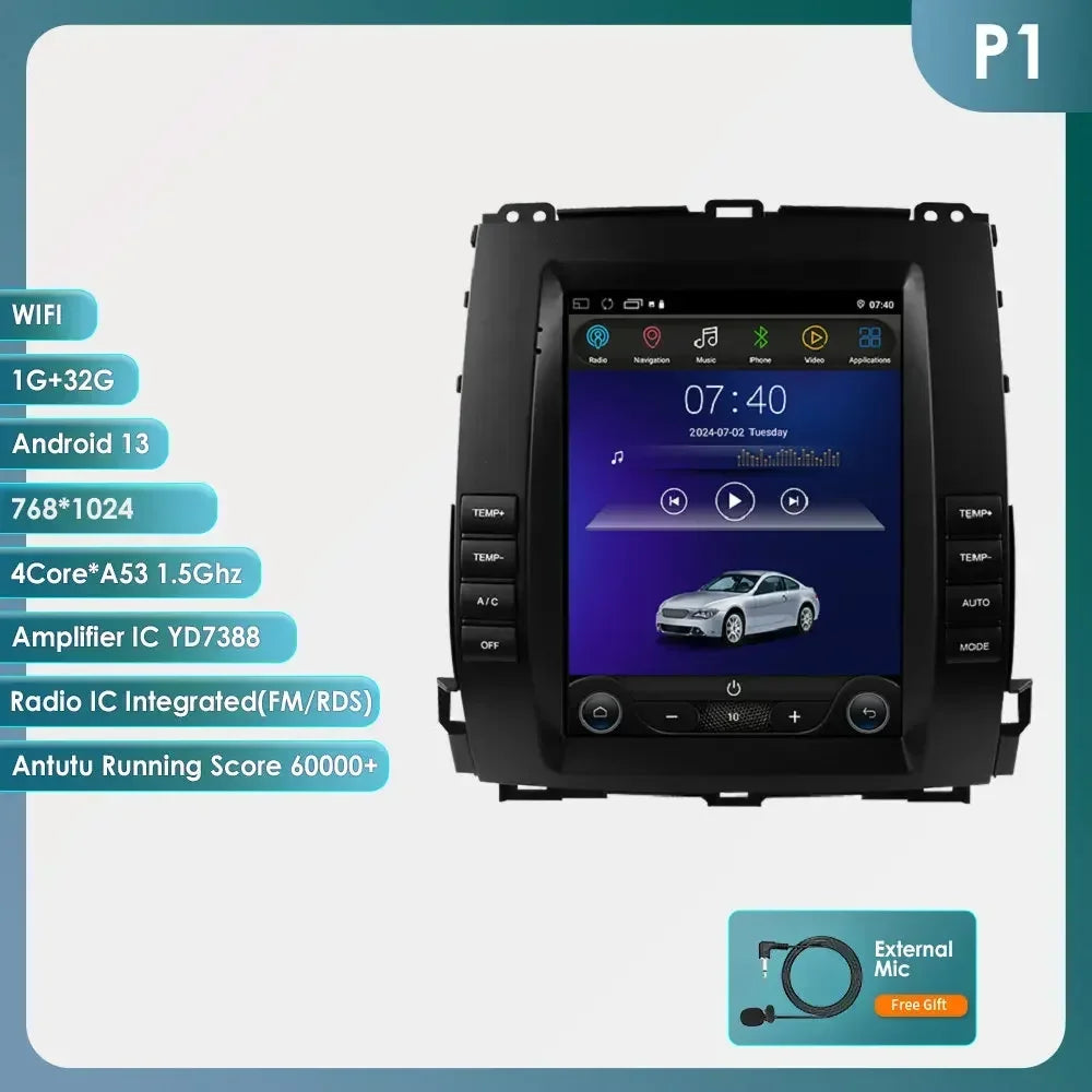 Carplay Radio – Autoradio – Multimedia Speler – Android Radio – 2Din Systeem – 9,7 Inch Scherm – 4G Ondersteuning - QUORE