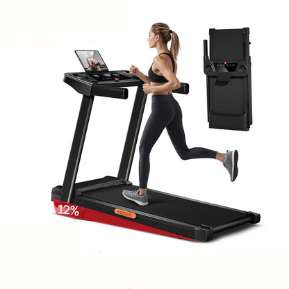 Loopband – Elektrische Loopband – Inklapbare Loopband – Home Trainer – Hardloopband – 12% Verstelbare Hellingshoek – Compact Opvouwbaar Met LED-Display