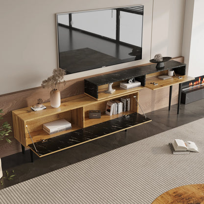 Tv-Meubel – Tv-Kast – Entertainmentmeubel – Mediameubel – 120 Cm Breed – Houten Afwerking