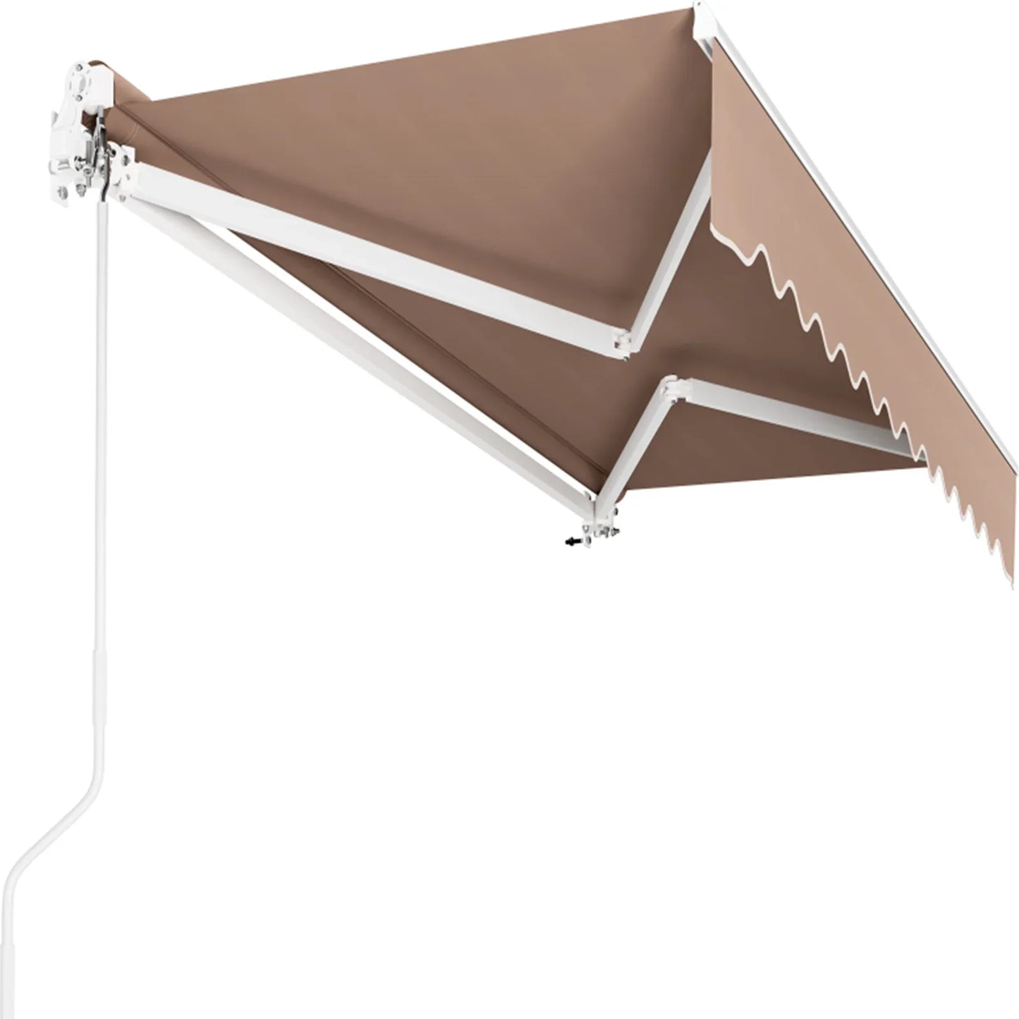 Zonnescherm – Zonwering – Uitschuifbaar Scherm – Balkon Schaduw – Aluminium Frame – Waterafstotend – UV-Bestendig - 3-2.5M