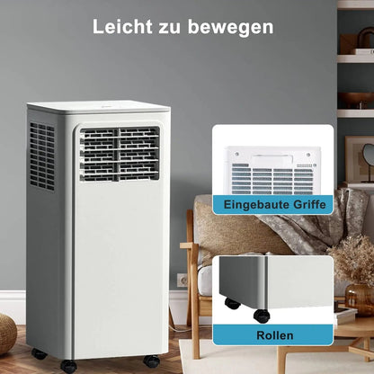 Mobiele Airconditioner – Mobiele Airco – Verkoeler – Ontvochtiger – Ventilator – 54 m³ – 3-in-1 Functie