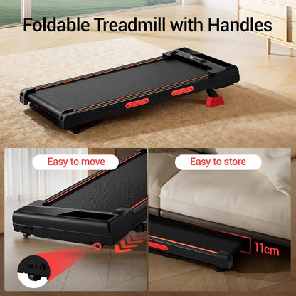 Loopband – Wandelband – Hardloopband – Treadmill – Walking Pad – Verstelbare Helling Tot 15% – Triple Dempingssysteem & 2,5 PK Fluisterstille Motor