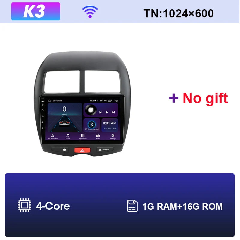 2DIN Autoradio – Multimediaspeler – Touchscreen Radio – Navigatiesysteem – CarPlay Android Auto – 10 Inch Scherm – Draadloos CarPlay & Stuurwielbediening – K3-NO GIFT