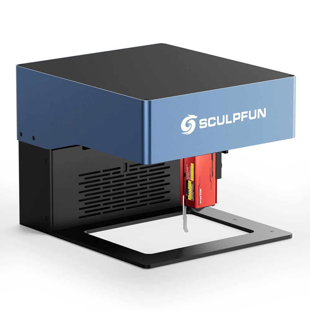 Lasergraveerapparaat – Lasergraveermachine – Laser Etser – Laser Cutter – Compact Lasergraveerstation – Ultrafijn 0,06 mm Laserpunt – Graveren tot 10.000 mm/min - QUORE