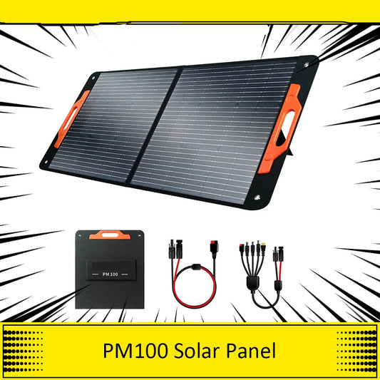 Zonnepaneel - Zonnepanelen - zonnepaneel opvouwbaar - Vouwbaar Zonnepaneel - 100W - IP65 Waterdicht, 23% Efficiëntie, Type-C QC3.0 en USB Uitgang