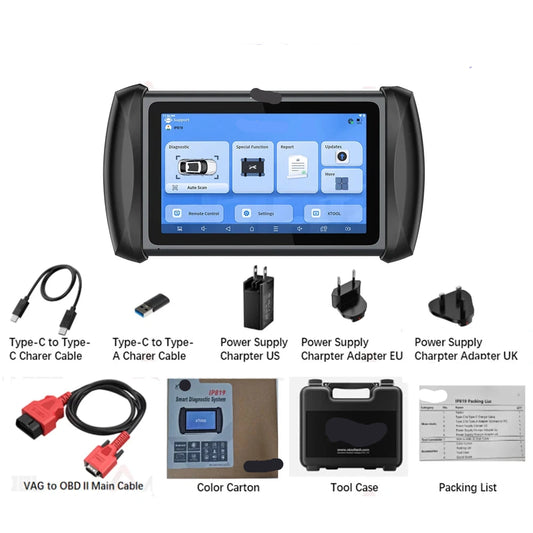 Autodiagnosetool – Diagnoseapparaat – Foutcode Lezer – ECU Scanner – Voertuig Tester – 7 Inch Touchscreen – 36+ Resetfuncties