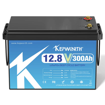 12V 300Ah LiFePO4 Accu – Deep Cycle Accu – Lithium Batterij – Energieopslag Accu – Zonne-energie Accu – Geïntegreerd BMS – Lange Levensduur - QUORE