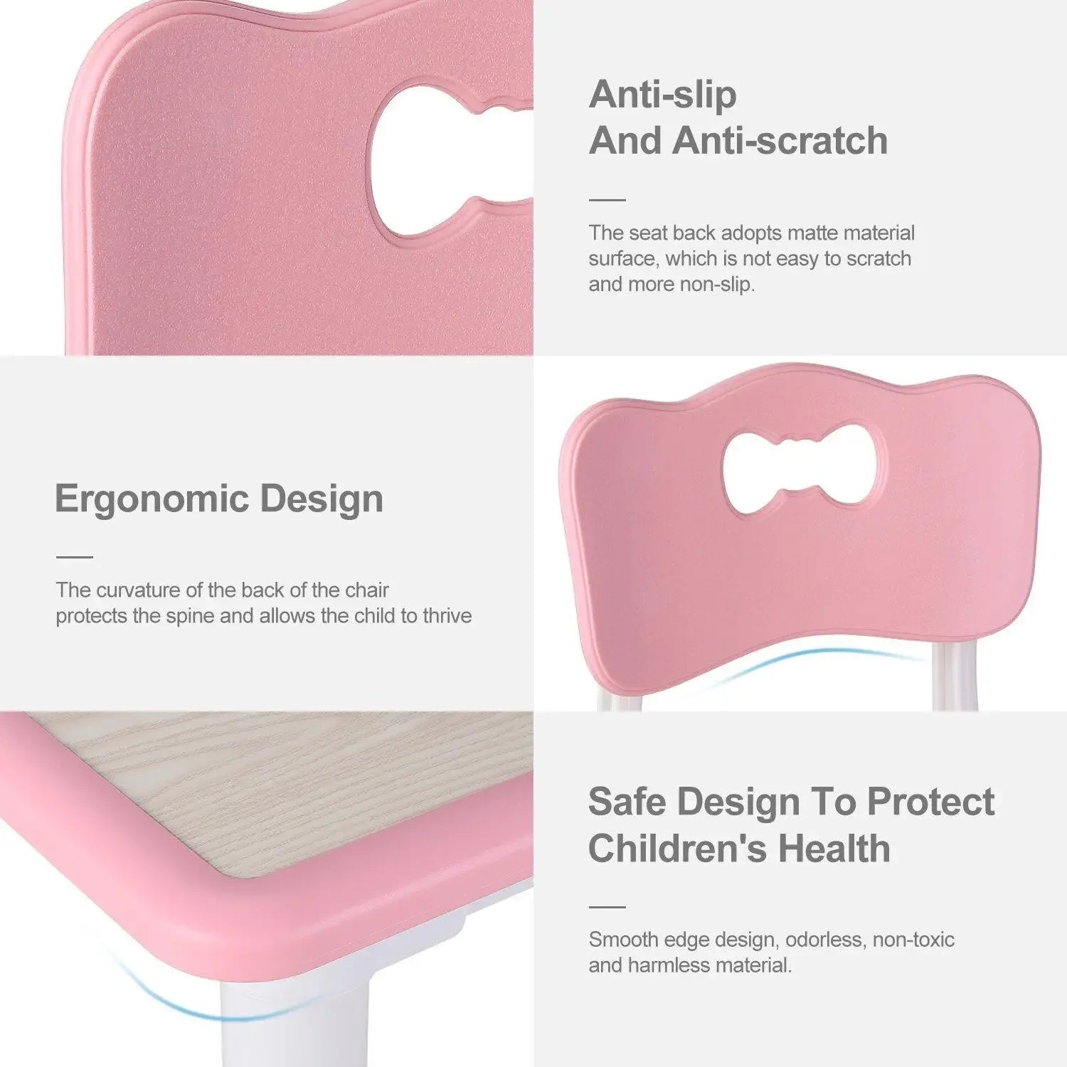 Speeltafel - Activiteiten Tafel - Stoelen - Tafel - Kinder Speeltafel en Stoelenset - Verstelbare - met 4 Stoelen – Blauw – Voor Peuters en Kleuters - QUORE