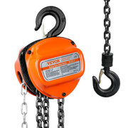 Chain Hoist - Manual Chain Hoist - Pulley - Pulley - 1 Ton - 10 FT - with Come Along G80 Galvanized Carbon Steel - for - Garage Factory Dock