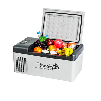 Mini-Koelkast – Compacte Koelkast – Autokoelkast – Camper Koelkast – 12V 24V 220V – Lichtgewicht – Laag Energieverbruik - 15L