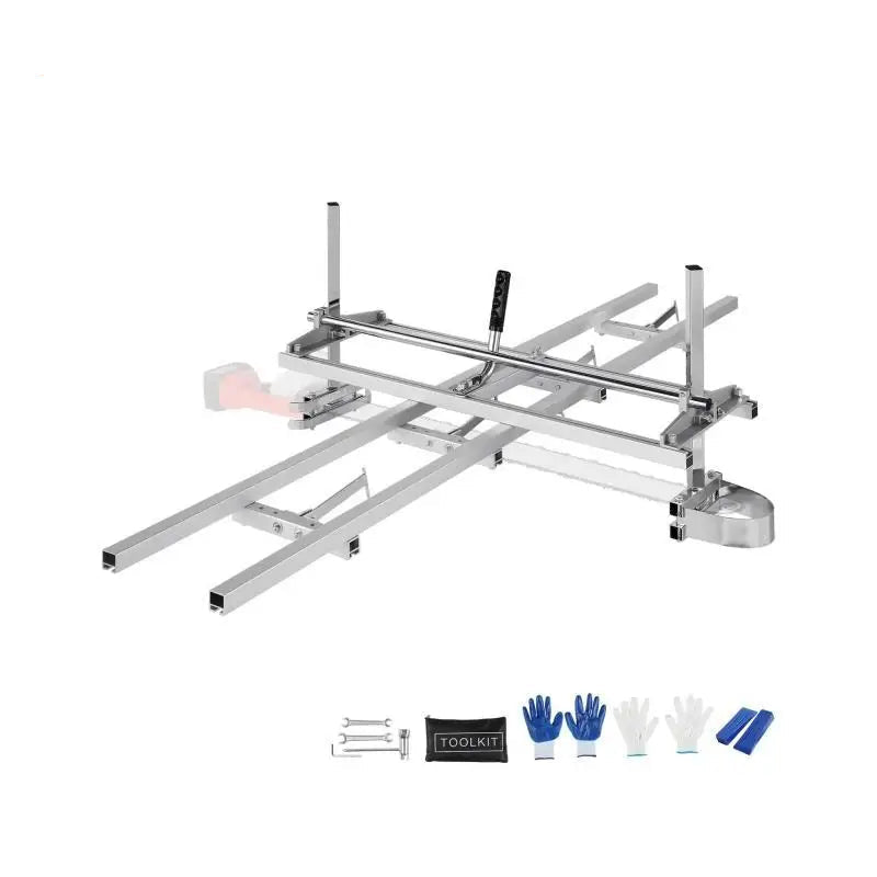 Kettingzaag Zaagmal – Zaagmal Houtbewerking – Geleiderail – Hout Zagen – 14-36inch Zaagblad – Gegalvaniseerd Staal – Nauwkeurige Geleiding - QUORE