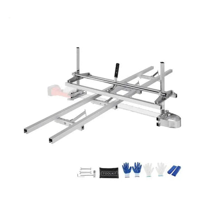 Kettingzaag Zaagmal – Zaagmal Houtbewerking – Geleiderail – Hout Zagen – 14-36inch Zaagblad – Gegalvaniseerd Staal – Nauwkeurige Geleiding - QUORE