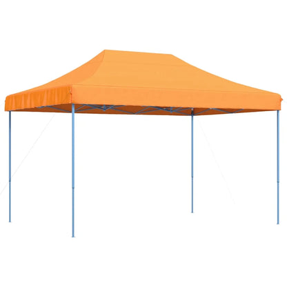 Partytent - Paviljoen - Tent - Easy Up Partytent - Opvouwbare Partytenten - Tuinpaviljoen - 410x279x315 cm - Geschikt voor Familiecamping & Tuinactiviteiten - Oranje