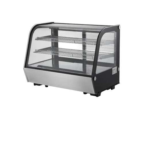 Gekoelde Displaykast – Koelvitrine – Koelkast – Presentatiekast – Bakkerskast – 278 Liter Inhoud – LED-Verlichting - 5 Kubieke Voet Boog