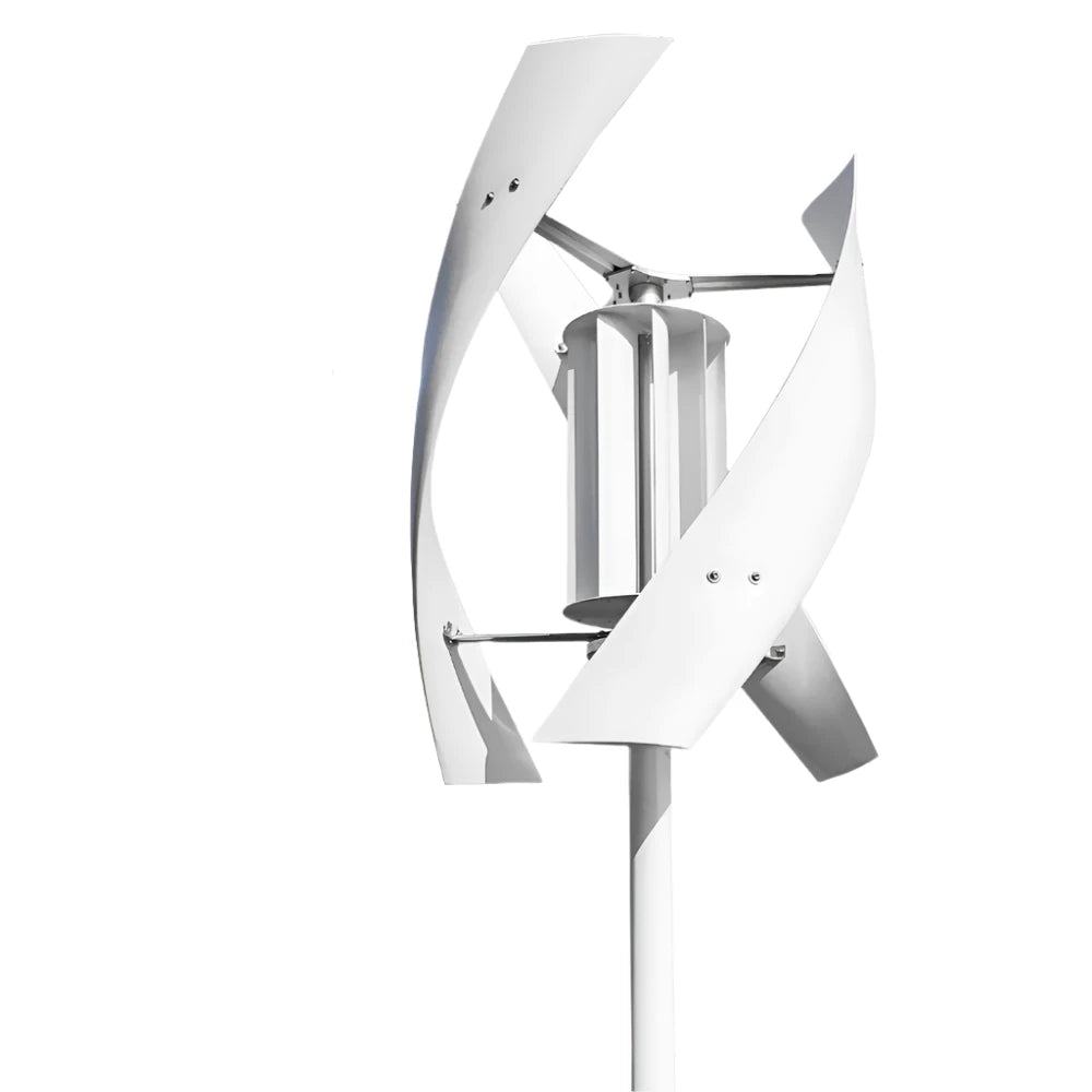 Windturbine - Windmolen Generator - Windturbine Generator - Windenergie - Wind Turbine – 3kW - 24V - 3 Messen - Wit - QUORE