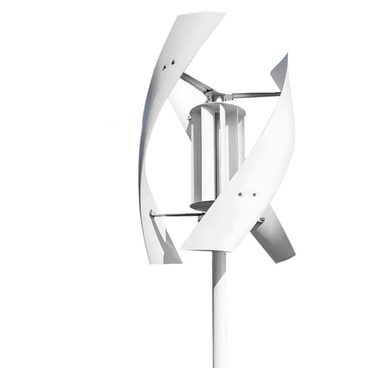 Windturbine - Windmolen Generator - Windturbine Generator - Windenergie - Wind Turbine – 3kW - 24V - 3 Messen - Wit - QUORE