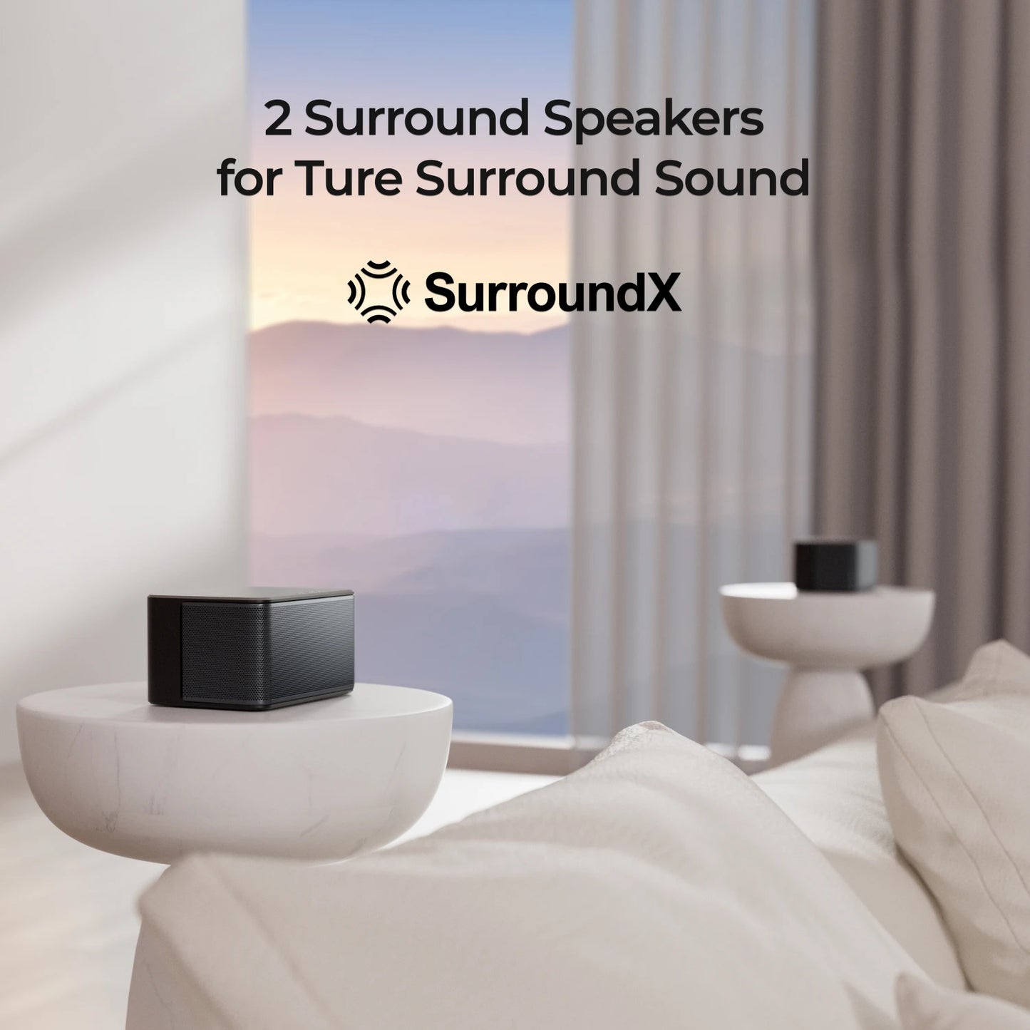 Soundbar – 5.1 Home Cinema Systeem – Surround Speakers – Bluetooth Speaker – Dolby Atmos Sound – Draadloze Achterluidsprekers – BassMX Technologie – HDMI-eARC Connectivity - QUORE