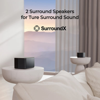 Soundbar – Home Cinema Speaker – Surround Sound Systeem – Draadloze Subwoofer – Bluetooth Soundbar – Dolby Atmos – BassMX Technologie