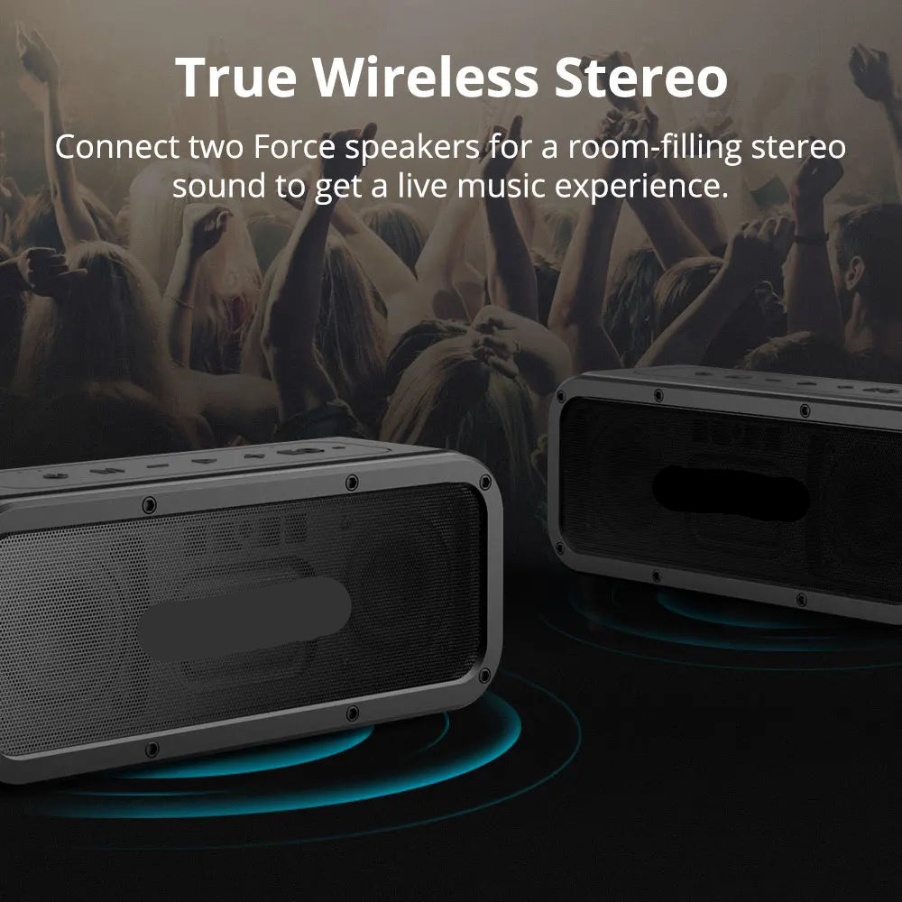 Speaker - Speaker Cables - Bookshelf Speaker - Speakers for PC - BT 5.0 - NFC - 40W - 15H Playtime - IPX7 - Black