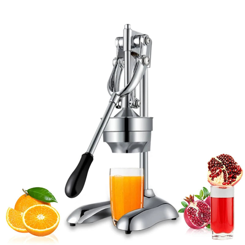Citruspers Handmatig - Gietijzeren Citruspers - Handmatige Sinaasappelpers - Pershendel en Pulpfilter - Geschikt als Limoenpers - Citroenpers - of Sinaasappelpers