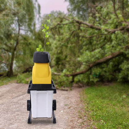 Elektrische Houtsnipperaar – Tuinafvalverwerker – Takkenversnipperaar – Houtversnipperaar – Groenafvalverwerker – 2500W Motor – 45 Liter Opvangbak