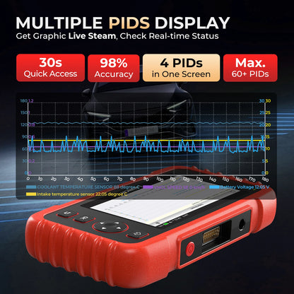 OBDII Diagnosetool – Auto Scanner – Foutcode Lezer – Reset Tool – 5-Inch Touchscreen – Levenslange Updates - QUORE