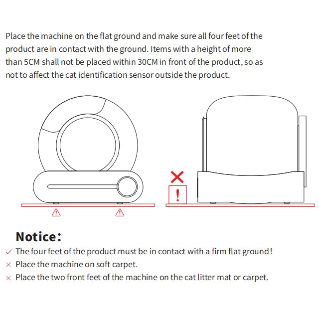 Smart Cat Litter Box Fully Automatic Large Capacity Cat Litter Box Semi-enclosed Smart Cat Toilet APP Remote Control - QUORE