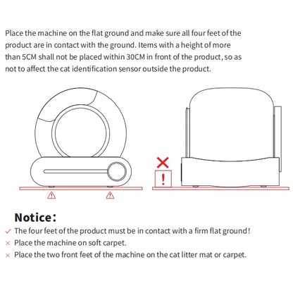 Smart Cat Litter Box Fully Automatic Large Capacity Cat Litter Box Semi-enclosed Smart Cat Toilet APP Remote Control - QUORE