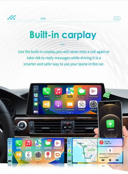 Android Car Radio – Autoradio Multimedia Speler – GPS Navigatie Systeem – Touchscreen Stereo – Voor BMW 3 Serie E90 E91 E92 E93 – 10,25 Inch Scherm – Android 13 Software