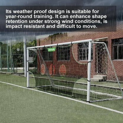 Doelwand - 3 gaten - verwijderbaar - gatendoek voor op doel - voetbalspullen - voetbal trainingsmateriaal - QUORE