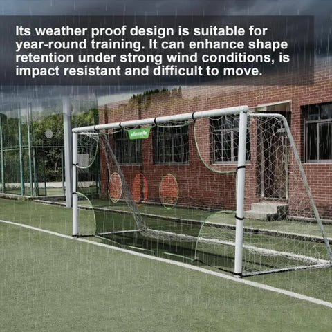 Doelwand - 3 gaten - verwijderbaar - gatendoek voor op doel - voetbalspullen - voetbal trainingsmateriaal - QUORE