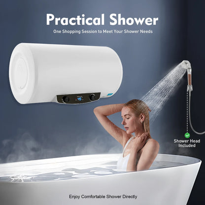 120L Instantaneous Water Heater, Electric Hot Water Tank, Heating Output, Boiler, Leakage Protection, Horizontal, Wall-Mounted