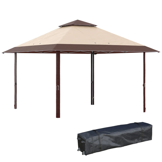 Inklapbare Tent – Vouwtent – Partytent – Markttent – Overkapping – 3,85x3,85 Meter – Waterafstotend Polyester - QUORE