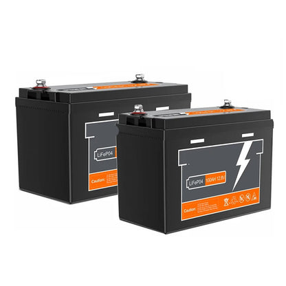 Batterij - Solar batterijen - Powerstation - Zonne opslag - Lithium IJzer Fosfaat Batterij - Opslag - 12.8V - 100AH - LiFePO4 Batterij met Ingebouwde BMS voor RV, Campers, Golfkarren en Zonne-opslag