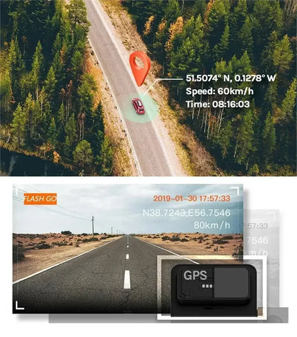 Dashcam – Autocamera – Achteruitkijkspiegel – DVR – Auto Beveiliging – 12 Inch 4K Scherm – GPS Tracking – G-Sensor